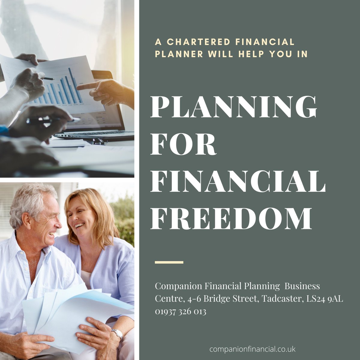 Financial goals are unique to each person. For some, they wan't to have the financial security to live a comfortable life when they retire.

Whatever your goals, we can help you get there: companionfinancial.co.uk

#Retirement #FinancialPlanning #Motivation #MoneyMatters #Goals