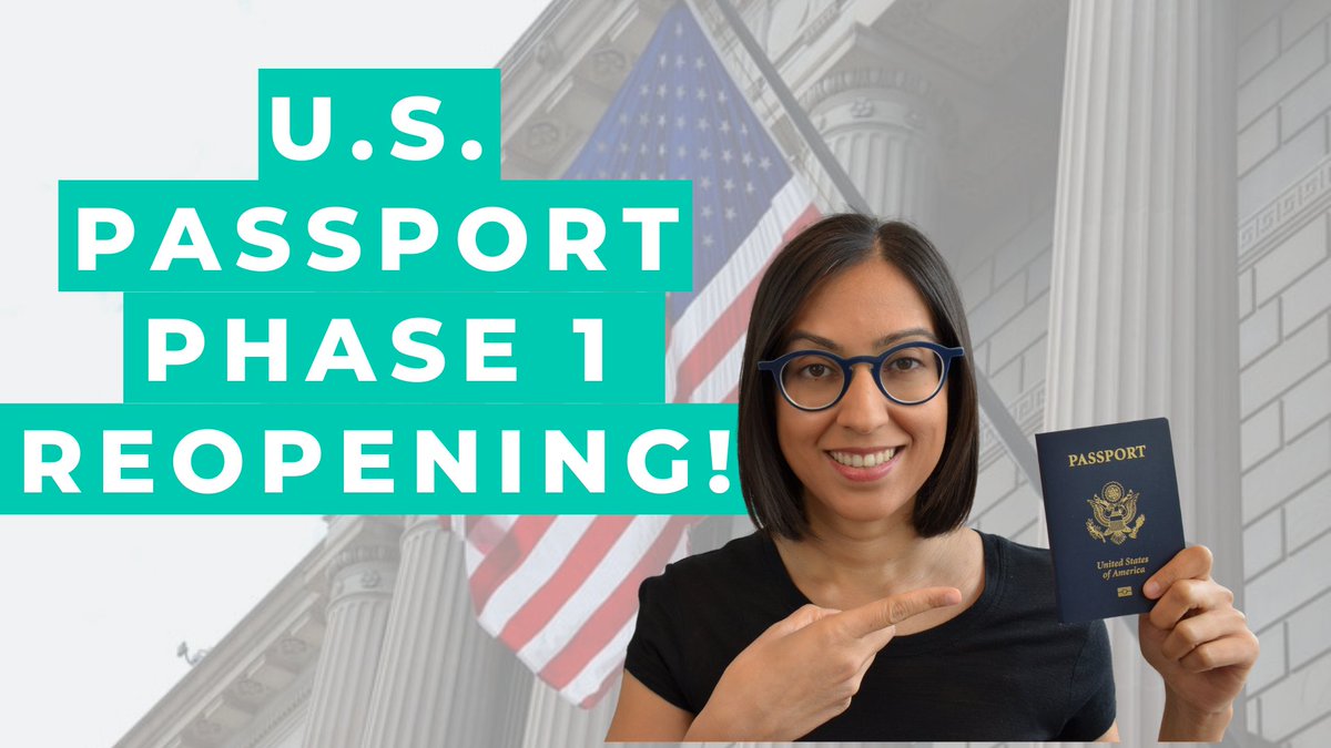 AskEllisHQ's tweet photo. Passport agencies &amp; centers in 15 cities reopen as part of Phase 1 (limited operations). Full overview below.

https://t.co/0p680yyG08 https://t.co/p7hA4elPHZ