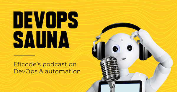 Eficode's tweet photo. The DevOps Sauna podcast is now available on Spotify! Search 'Eficode' on Spotify and tap 'Follow' so you stay up to date on the latest DevOps insights. Next episode coming this Wednesday. 

https://t.co/2QoL7gx8Nj

#devops #podcast #automation #spotify https://t.co/J5UzlwUy4N
