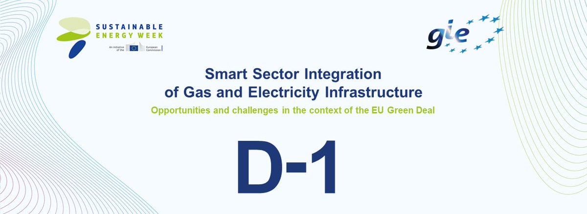 GIEBrussels's tweet image. 📢IT’S HAPPENING TOMORROW!⏱
Join us on from 16.00 to 17.30 (CEST) for the #EUSEW2020!

Let’s discuss #SmartSectorIntegration together👉bit.ly/2XZXQEC

#CleanRecoveryPlan #EUGreenDeal  #TowardsDecarbonisation #EnvironmentalBenefits #Electricity #Gas #Opportunities