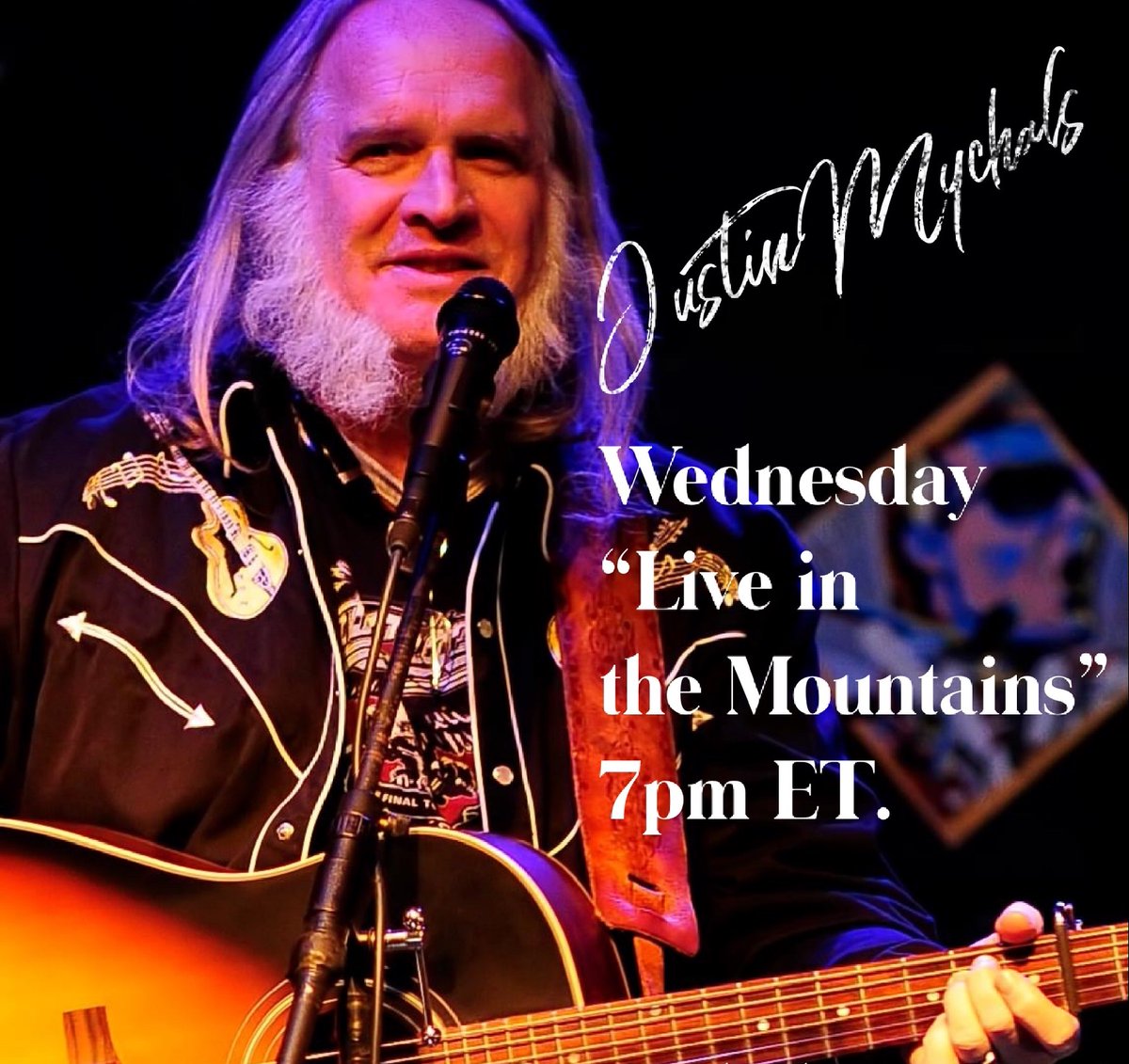 justmychal's tweet photo. Join me this Wednesday night for “Live in the Mountains” Live stream at https://t.co/0mmuJWT7UA 7pm EDT
See y’all then!
#appalachianmountainsoul
#justinmychalsmusic
#singersongwriter
#shinernation
https://t.co/795vBRSDaH https://t.co/0hGj4FhPId
