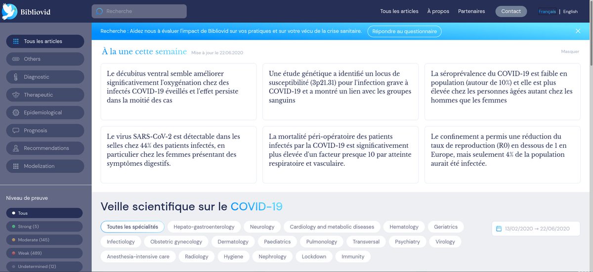 Vraiment utile, efficace et synthétique. La meilleure initiative médicale numérique francophone sur COVID-19 à mon humble avis. Un peu d'EBM et de sérieux dans cette époque du grand n'importe quoi!
