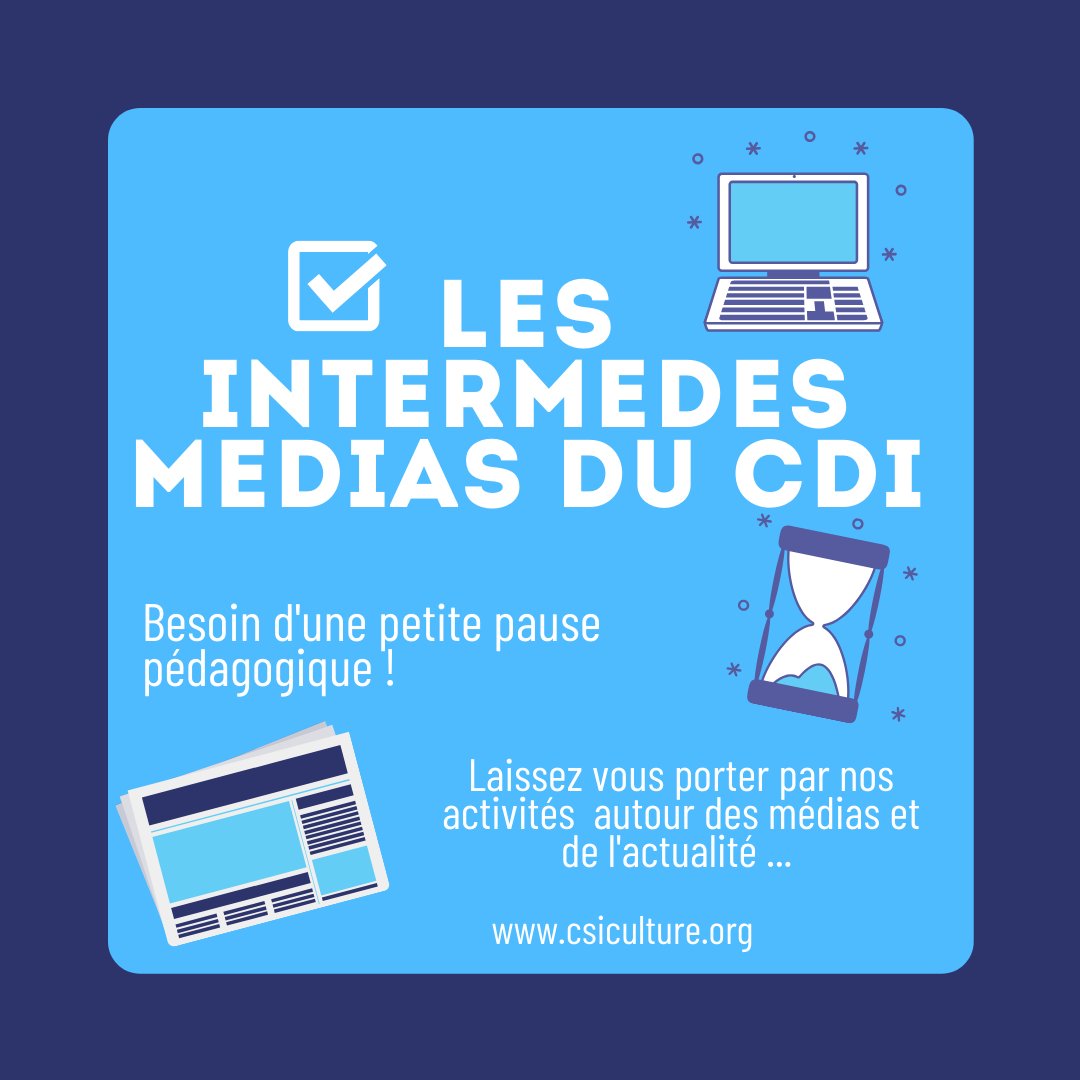 Laprofdoc_rock's tweet photo. Eh #superprofdoc ! Envie d'idées pour finir l'année en #EducMédias #EMI... Les #pausespédagogiques des Intermèdes Médias sont à disposition pour vous inspirer !! A proposer aux collègues et aux élèves! #SOSMediaEduc #SOSProfdoc #IntermèdesMedia https://t.co/0BkOw8akon https://t.co/NEn03dRosa