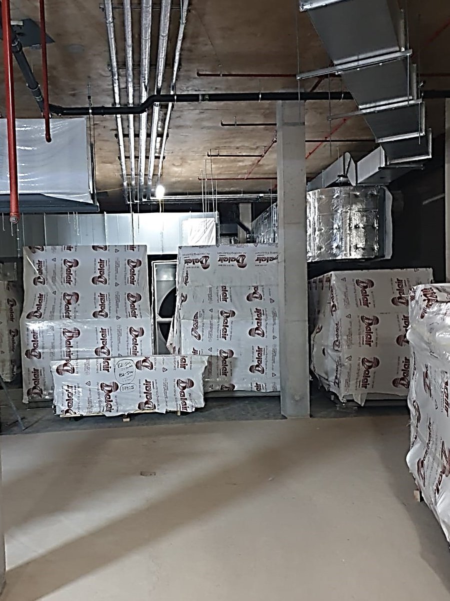 Great team work involved in the successful delivery &amp; install of air handling units at our major prestigious project in #KingsCross. All works carried out safely and in accordance with current COVID19 guidelines. #Ductwork #Ventilation #Kingscross #Healthandsafety #AHU #Dalair