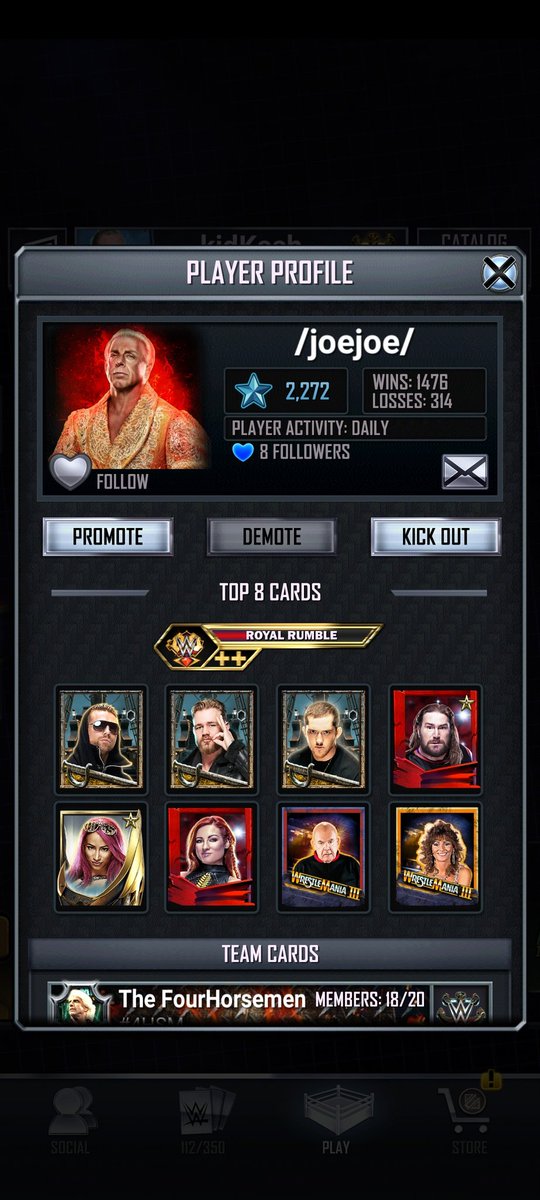 Megaman012488's tweet image. #FreeloaderHOF @WWESuperCard #4hsm Airing them out #2020