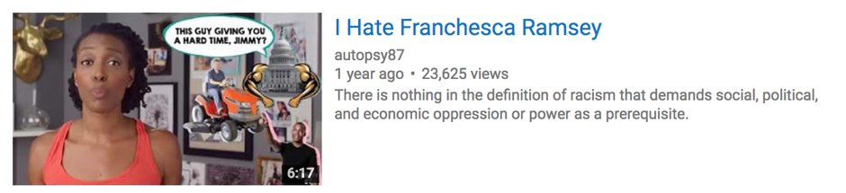 for context, I'd been doing  #MTVDecoded for about 2 yrs & was in the process of writing my book and the harassment I was dealing with was at an all time high. videos about me could easily rack up 300k views where I was called all sorts of slurs & untrue things were said about me