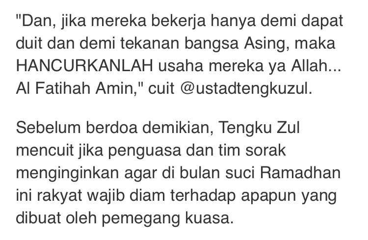 HusinShihab's tweet image. Voting, yg setuju #PecatTengkuzulDariMUI RT keras!

Tengku bkn cuma sekali menyebarkan kebencian ke publik. Di bulan Ramadhan dia berdoa Jokowi dihancurkan. Skr berdoa Jokowi wafat. 

Mohon atensi @DivHumas_Polri @BareskrimPolri @CCICPolri