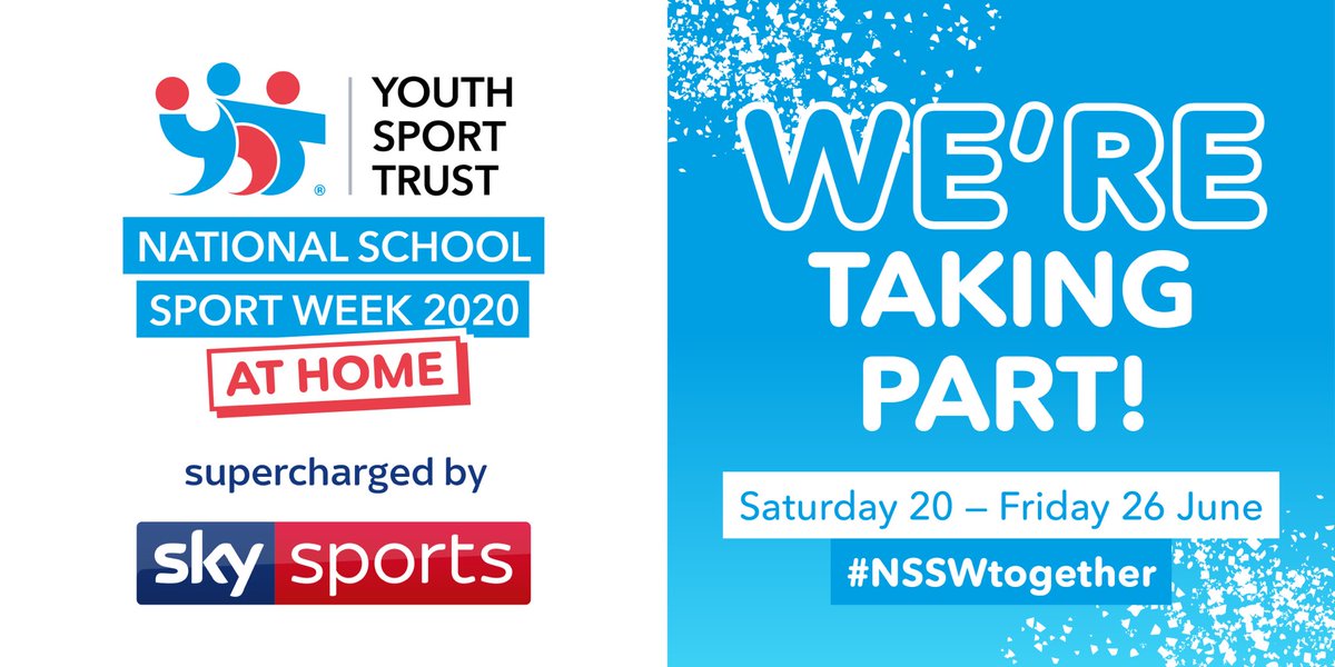 MissL_Brown's tweet photo. We’re supporting @YouthSportTrust National School Sport Week at Home to celebrate the impact of sport on young people’s wellbeing. Sport has the power to bring us together even when we’re apart. Find out more https://t.co/w6xtK4kfZl #NSSWtogether @skysports
@StTomMore https://t.co/g7yQXbG0Nn