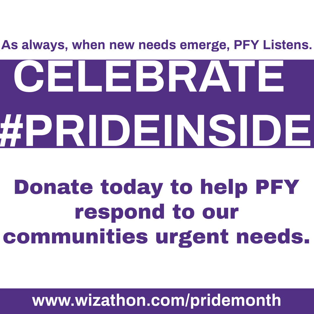 Help PFY respond to our communities urgent needs. Support PFY's life saving programs and services for Long Island's LGBTQ community.

To donate go to: wizathon.com/pridemonth 

#pride2020 #LGBTQ #lesbian #gay #bisexual #transgender #queer #longisland