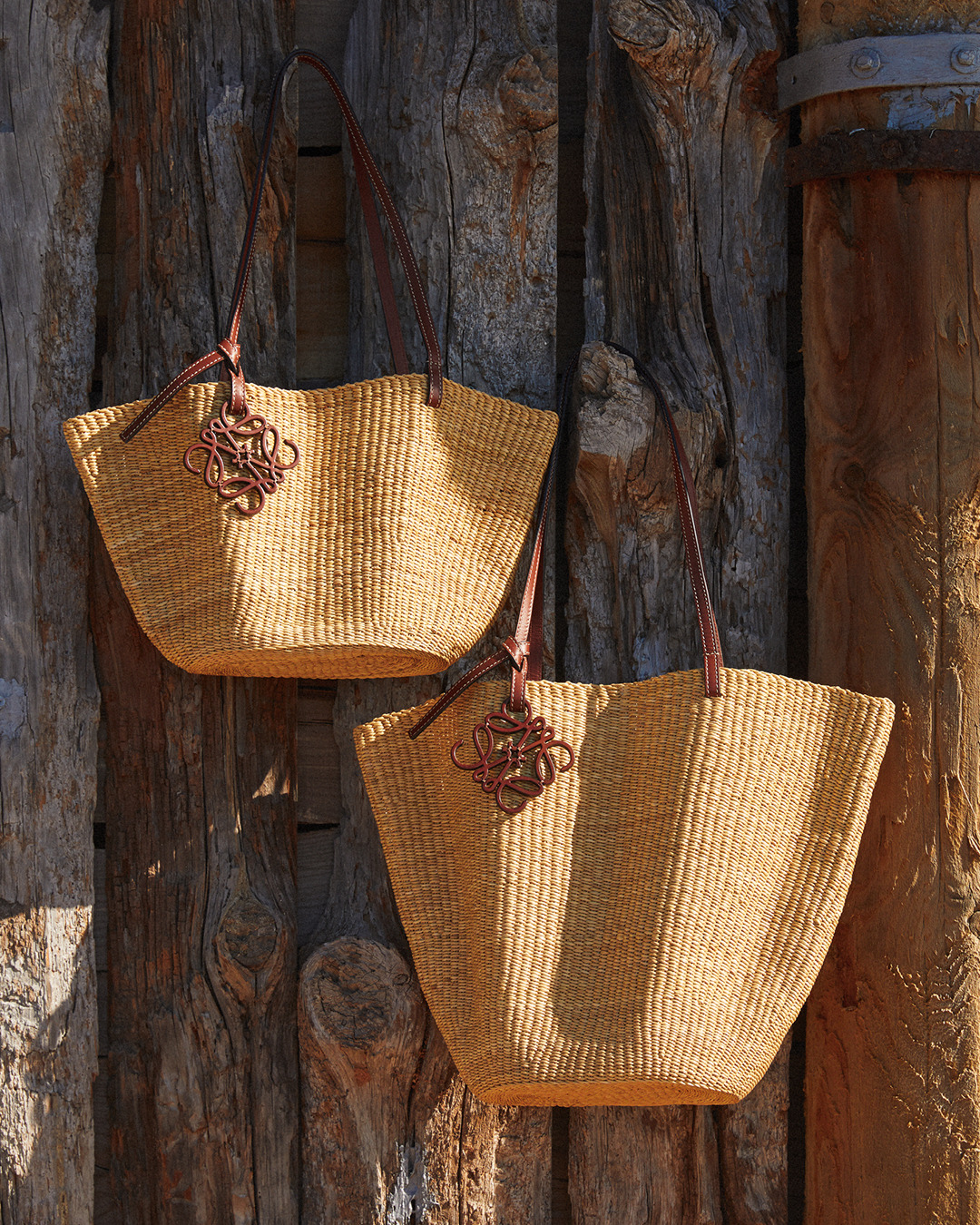 Loewe x Paula's Ibiza Small Woven Anagram Basket Bag