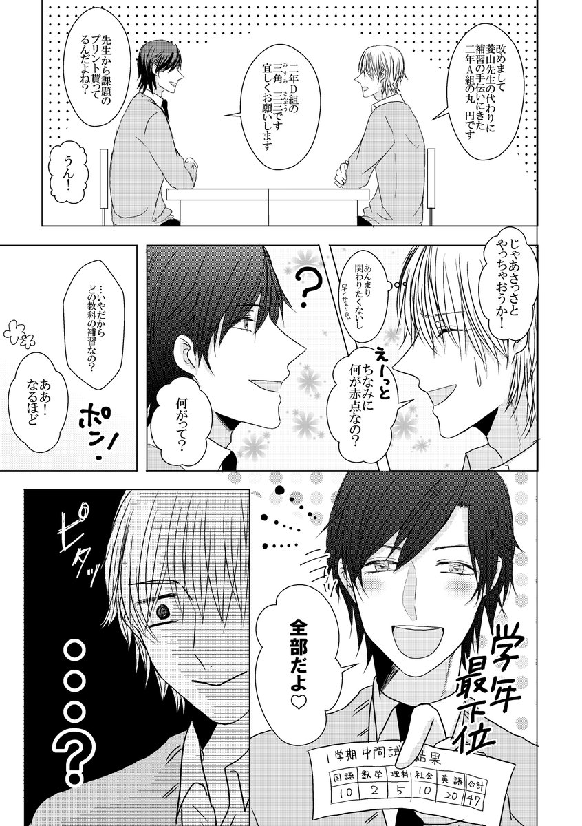 【創作BL】三角くんと丸くん②

#創作BL #創作漫画 