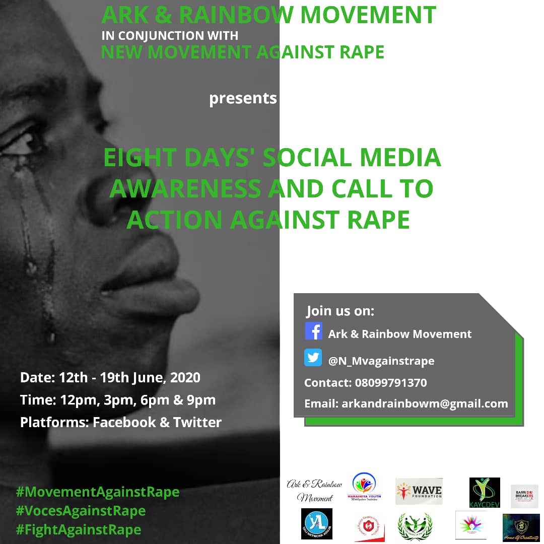 N_Mvagainstrape's tweet photo. #TBT

When we took to the Twitter street to Call the FG and related stakeholders to Action against rape.

Rape is an evil universal atrocity that we must stand out ground to refuse.

Everyone matters in this FIGHT.

@UN_Women 
@unwomenNG 
@IfenlaJedidiah https://t.co/yCVX0Ud3v1
