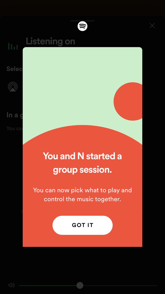 ทุกคนๆ ค้นพบสิ่งนี้ใน spotify ไม่ใช่แค่ส่งเพลงแต่เราฟังเพลงไปพร้อมกันได้เลยแบบเรียลไทม์ แค่สแกนโค้ด น่ารักโรแมนติกนะ 🧤🌞✨💛