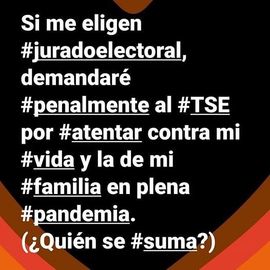 CarmenEGonzale2's tweet photo. Quién en su sano juicio va aceptar ser jurado electoral... https://t.co/El5yWyNd3e