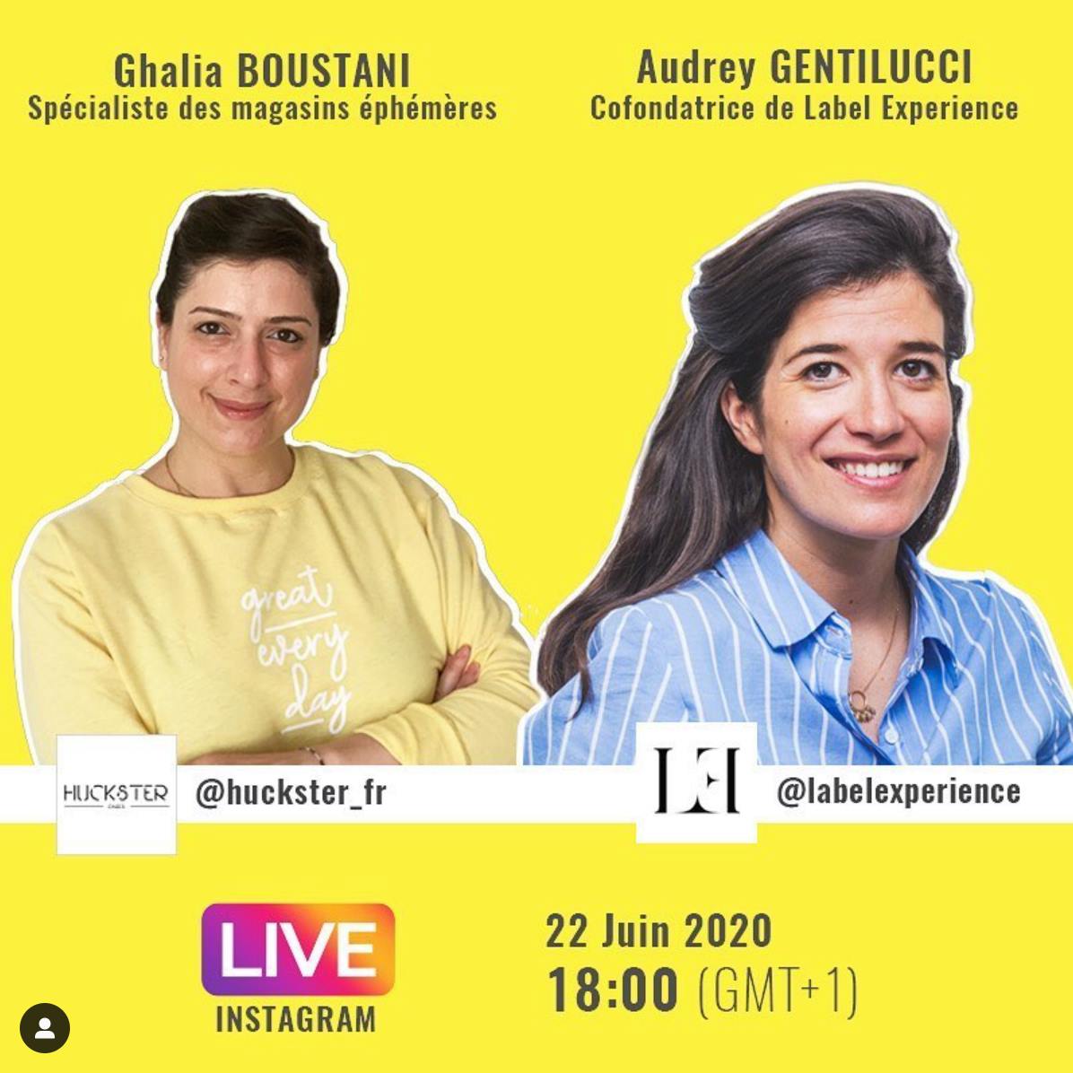 Rendez-vous aujourd'hui à 18h00 pour un #instagramlive sur @huckster_fr, le compte de Ghalia Boustani dédié au retail ! Audrey, notre cofondatrice, parlera des atmosphères retail et de l’importance du design pour proposer une expérience client 💥
hubs.ly/H0r1B_d0