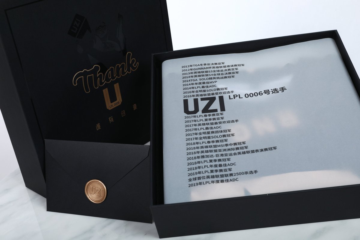 RNG's tweet image. To celebrate our win, we are giving out 1/350 LIMITED EDITION @UziRNG boxes with 

Uzi coin
Uzi special edition jersey
Special moment photographs
Uzi Puzzle

To enter:
Like
Comment
Retweet

Giveaway ends July 6th. Good luck to all!