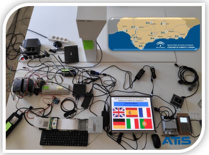Atisoluciones's tweet photo. @Atisoluciones realiza las ultimas pruebas de nuestro sistema #hardware y #software de control integral distribuido de las áreas de estacionamiento de auto caravanas que dispone @PuertosAND  confiando este proyecto en nuestra empresa. https://t.co/t8K6wsQyXh