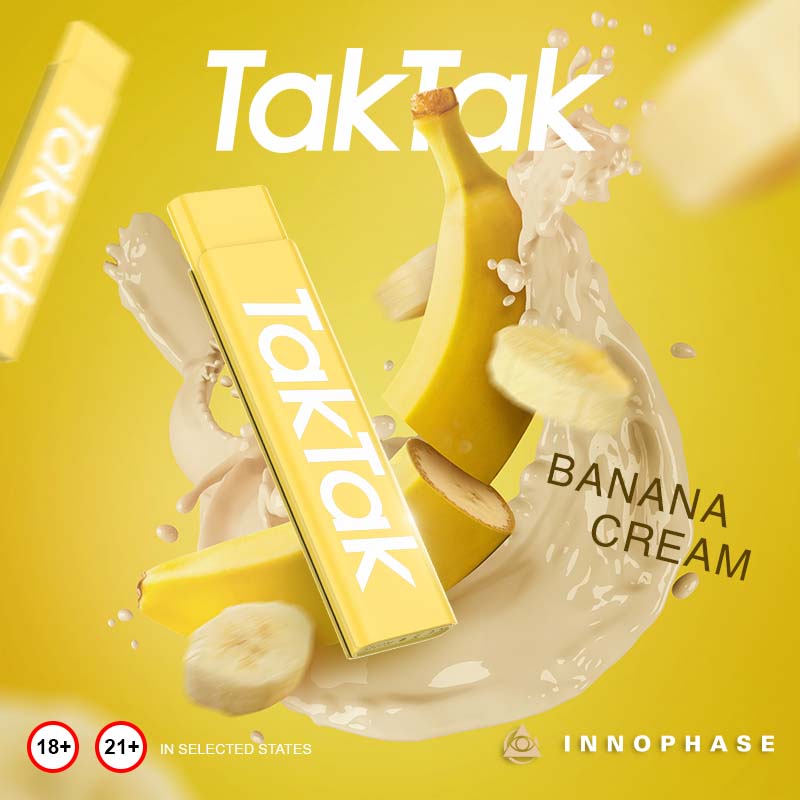 fogware's tweet photo. TAKTAK BAR--Banana Cream
Don't miss the premium Canadian flavor- Bananas with Vanilla Cream!
-Warning: These products contain nicotine. Nicotine is an addictive chemical. Keep out of reach of children.
#FOGWARE #INNOPHASE #nosmolking #vape #quitsmoking #vapour #vapefam https://t.co/OjKY0RApl6