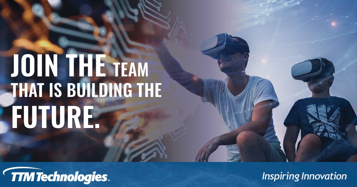 ttm_tech's tweet image. We work with outside-the-box thinkers, over-achievers, game-changers, and rule-breakers to bring technology innovation to market. Inspired careers start here: ow.ly/lVmq50A0f8f #InspiringInnovation #TTMTech #JoinTTM #NowHiring