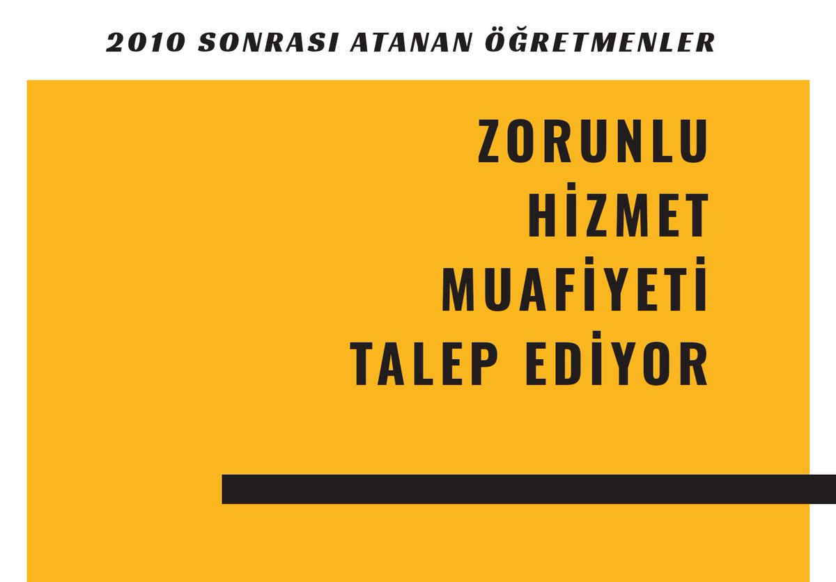 MebMuafiyet Bekliyoruz   Zorunlu hizmet muafiyeti zorunlu olmuştur lütfen sesimizi duyun daha önce yapılan muafiyet bizim de hakkımızdır <a href="/RTErdogan/">Recep Tayyip Erdoğan</a> <a href="/ziyaselcuk/">Ziya Selçuk</a> <a href="/tcmeb/">Millî Eğitim Bakanlığı</a>  <a href="/tcmeb/">Millî Eğitim Bakanlığı</a>  @mebpersonelCom <a href="/memurlarnet/">MemurlarNet</a> <a href="/TalipGeylan06/">Talip Geylan</a> <a href="/_aliyalcin_/">Ali YALÇIN</a> <a href="/omerinan06/">Ömer İNAN</a>