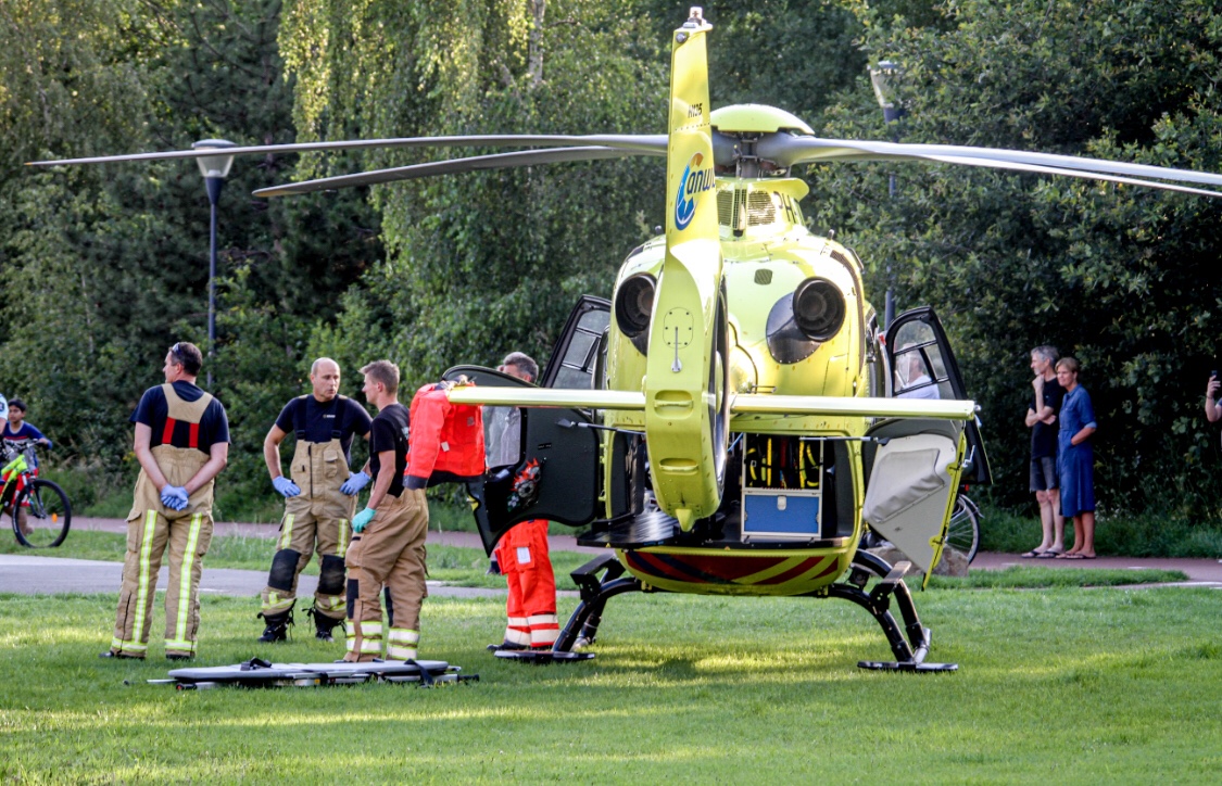 Klein meisje zwaargewond bij ongeval met Wielrenner in Eindhoven . 22 juni 2020.