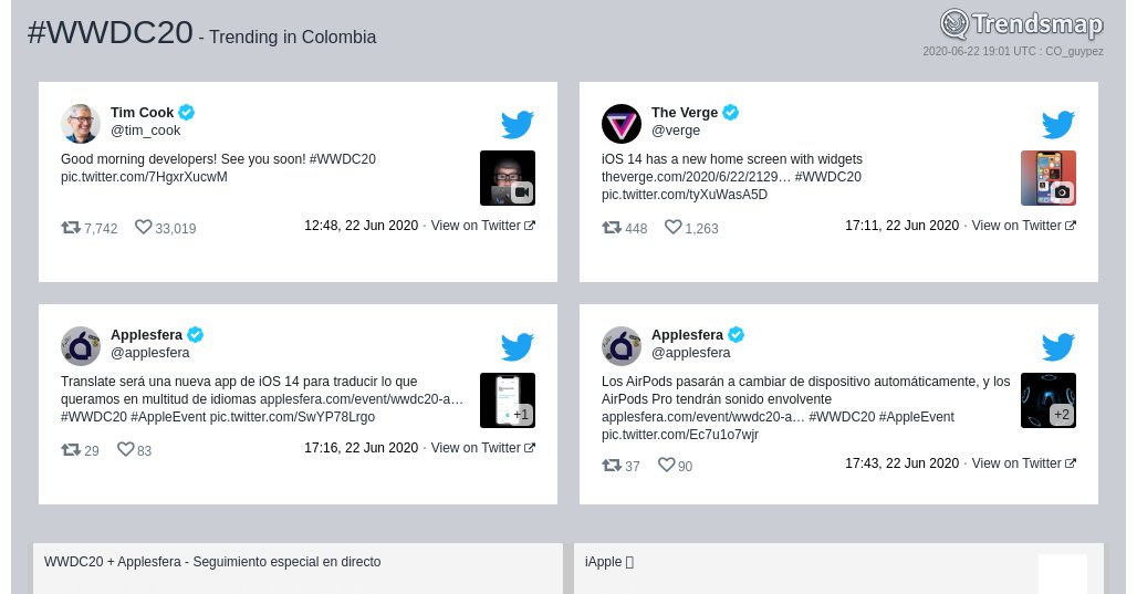 #wwdc20 es ahora una tendencia en Colombia

trendsmap.com/r/CO_guypez