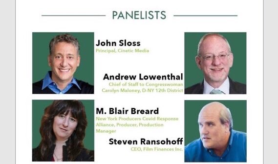 In case you missed it — last week’s incredibly informative and energetic Virtual Roundtable about restarting production and the future of film insurance is now on YouTube! Check it out! youtube.com/watch?v=VwCj3L…