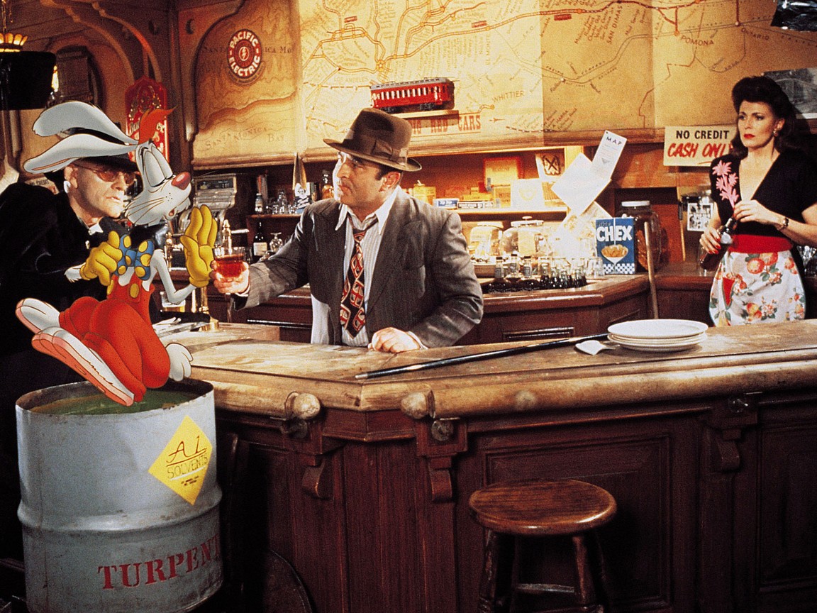 AtAstoria's tweet photo. Thirty-two years ago today, 'Who Framed Roger Rabbit' premiered. Did you know this innovative film marked the first time that Warner Bros. and Disney characters had appeared on screen together? https://t.co/WuMpA6CZkE