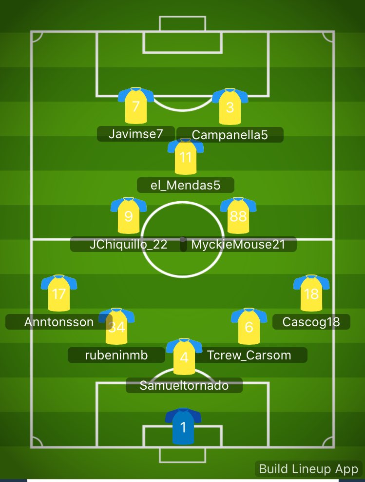 ⚔️#FIFA20// #CLUBESPRO HOY JUGAMOS LA PRIMERA RONDA DE PLAYOFF A QUINTA DIVISIÓN DE <a href="/VFOspain/">VFO España</a> CONTRA EL <a href="/CDNoblejas/">CD Noblejas</a> A LAS 23 PRIMER PARTIDO Y SEGUIDAMENTE EL SEGUNDO.// PARA EL DÍA DE HOY SALIMOS CON LOS SIGUIENTES GUERRROS QUE VAN A PELEAR HASTA EL ÚLTIMO INSTANTE.#AMUNTETIKOS⚔️