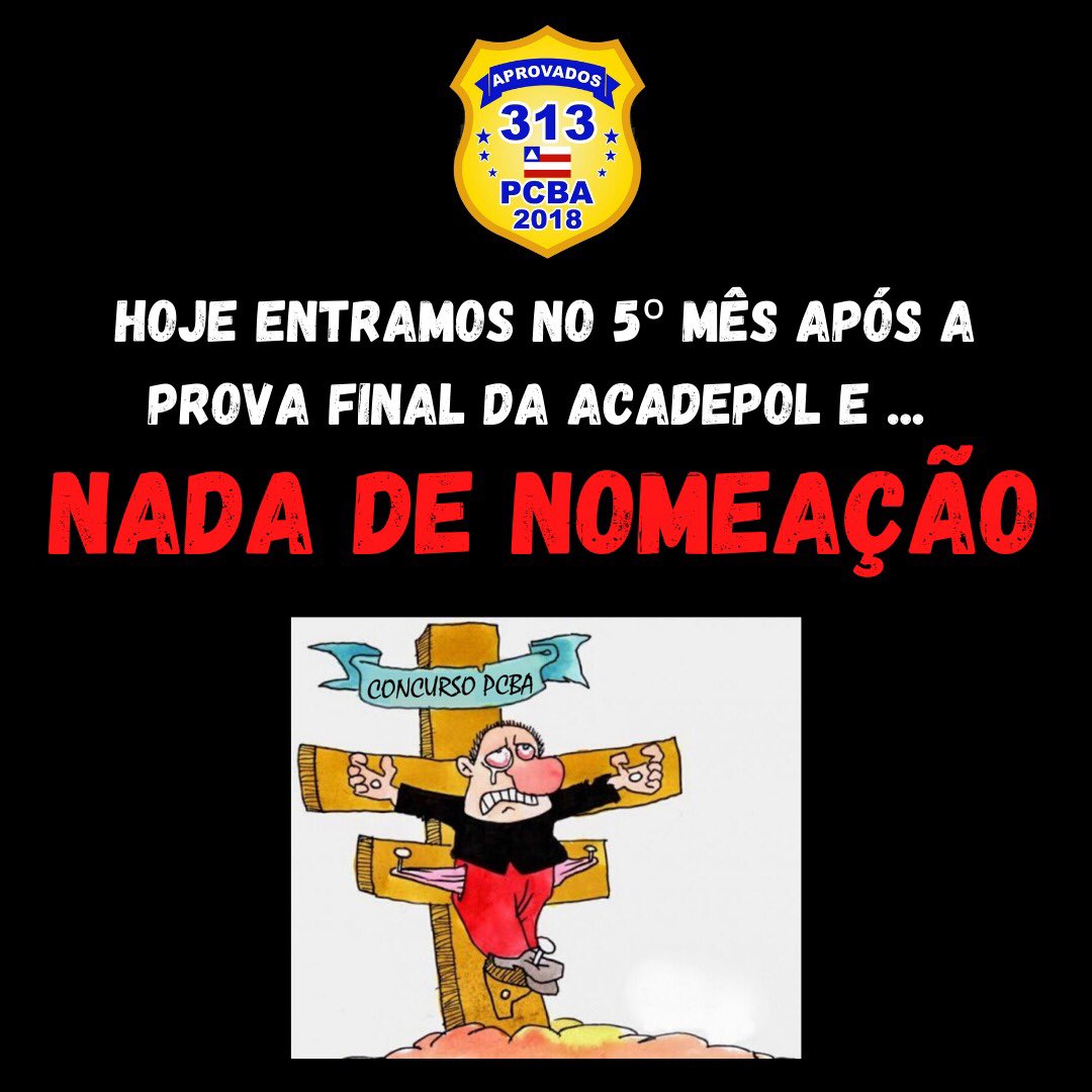 formadospcba's tweet photo. Um investimento de quase 2milhões de reais para formar policiais e não nos nomeia! Onde fica o interesse público? É hora de devolver ao povo o investimento feito! Nomeia Governador!!! #NomeiaRuiPCBA https://t.co/QCnQH5XcJC
