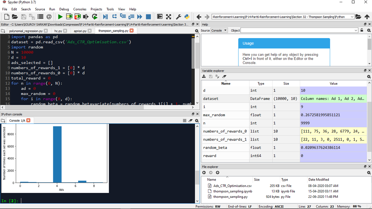 iLeoperon's tweet photo. Day97-100:#100DaysOfCode Today I resumed with RL &amp; wrk Thompson Sampling based prb using R &amp; Py. And also worked on my mask detector prj. Any fdbk appr'n!   
G: https://t.co/W8gIOL6Uc5
V:https://t.co/iwy84JPObq
L:https://t.co/PhI7EhOKvQ
#HappyLearning #HackJaipur @freeCodeCamp https://t.co/OOjs3dsGYQ
