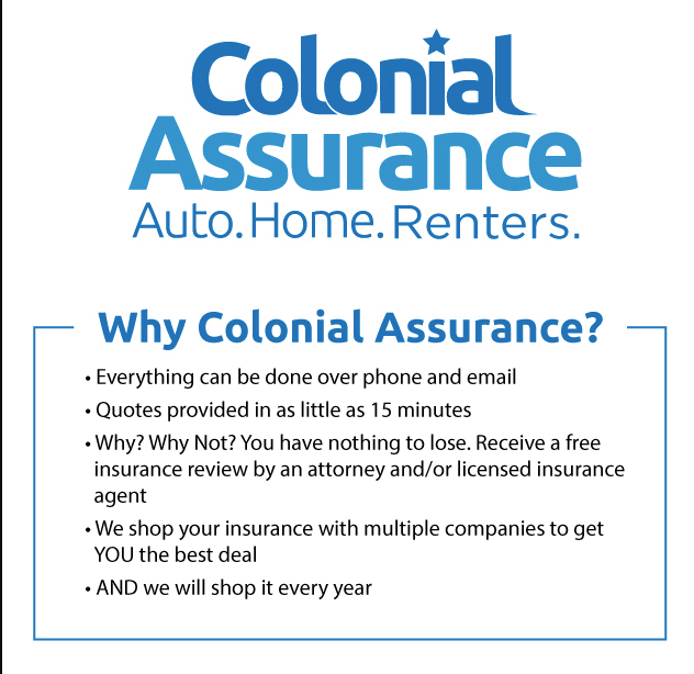 ColonialAssure's tweet image. Colonial Assurance is your trusted team for home, renters, or auto insurance needs! Give us a call today to see how much we can save you! #colonialassurance #insurance