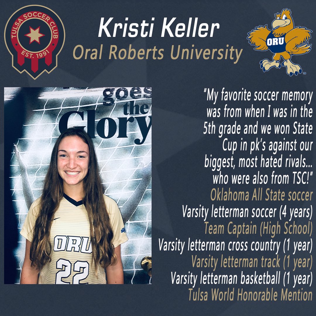 TulsaSC's tweet photo. #TulsaSC Senior Spotlight👀
2 Golden Eagles 🦅🤩
Jordan Blackburn ➡️ @ORUWSoccer👏👀
Kristi Keller ➡️ @ORUWSoccer💪🔥 https://t.co/EggTzeCMkK