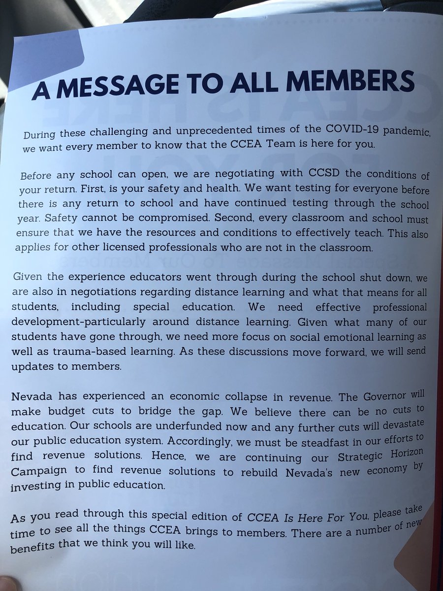CCEA_SJC's tweet photo. Check your mail teachers.  
We will SAFELY reopen.   
We will have what we need to teach.  
We need revenue to make it happen. 
#NVleg #NVed #NVTeach @GovSisolak @JasonFrierson @Nicole4Nevada @donderoloopnv @BrittMiller4AD5 @maggie_carlton @JoyceWoodhouse https://t.co/Qonp7GjdNC