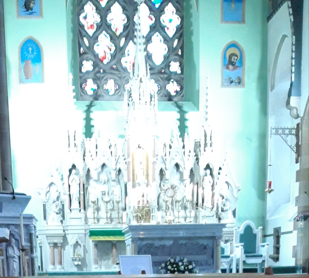 rcmotherwell's tweet photo. Deo Gratias! Wonderful to see our Churches reopening today after 3 months of closure and so many taking the opportunity to visit Our Lord in the Blessed Sacrament. Thanks to volunteers across the Diocese who are making this time of private prayer possible. https://t.co/3I0FK6NvEG