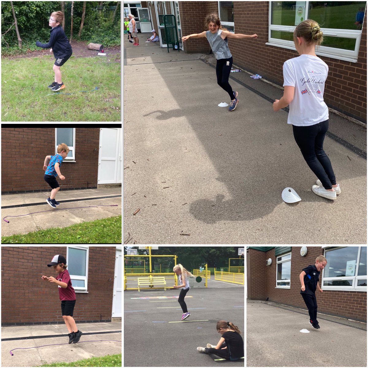StberniesPe's tweet photo. Amazing start to our sports week at home &amp; in school. Speed bounce and rainbow run #NSSWtogether @cathi2122 https://t.co/b8AxJBxNc7