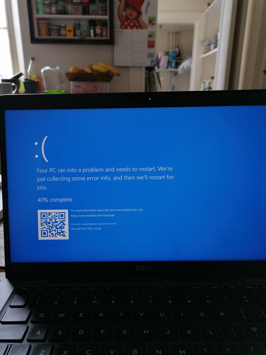 mvaghefian's tweet photo. Trying to work, at home, during a pandemic, while looking after my little boy, and with a broken laptop. Hmmm.... #bluescreenofdoom https://t.co/ie0LvF76S4