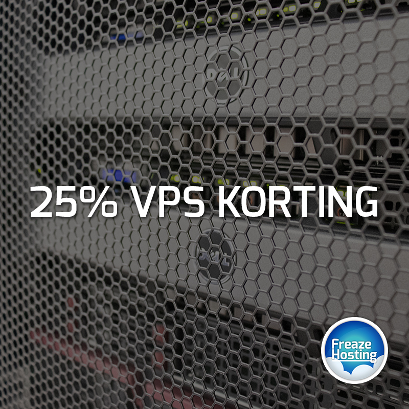 25% korting op alle Virtual Private Servers met de actiecode: VPS25 👨‍💻 Stel je eigen VPS samen via onze website! Freaze.nl/vps ⚙️ 
Haal je eigen #VPS #hosting nu vanaf € 3,75! 💰
Actie geldig t/m 15-07-2020
#virtualprivateserver #cloud #cloudserver #cloudservers