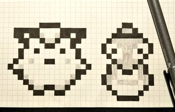 方眼紙のtwitterイラスト検索結果