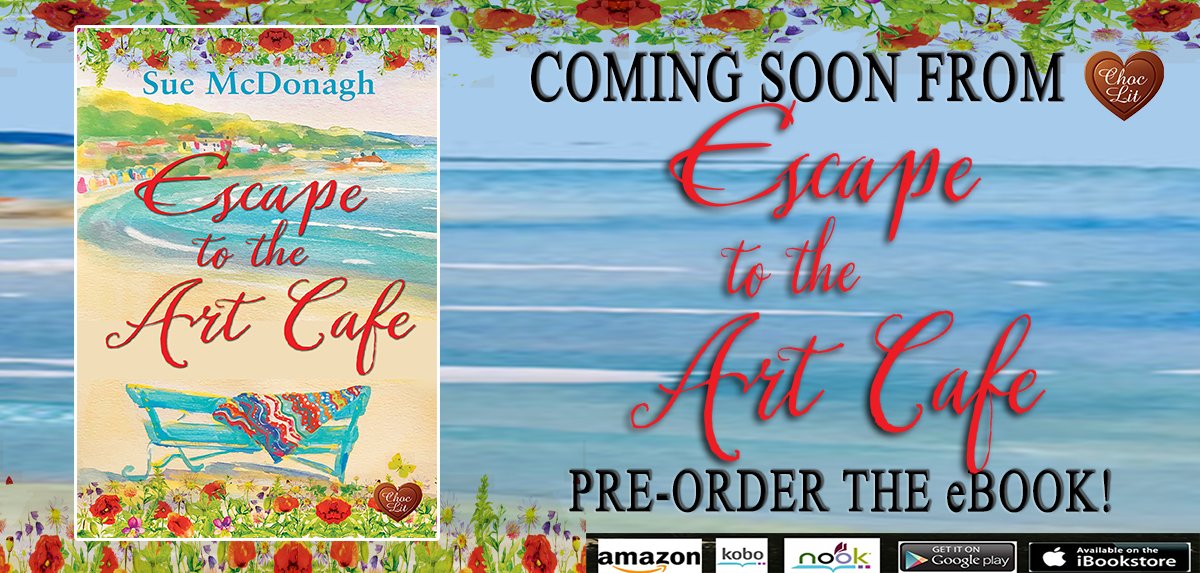 ChocLituk's tweet photo. Have you spotted what's arriving next week? A fab new story from @SueMcDonaghLit Escape to the Art Cafe! Book 3 in Sue's Art Cafe series set in #Wales . You'll want to read this: https://t.co/fyzH16Dizt #exciting #romanticcomedy https://t.co/PzY61umGX0