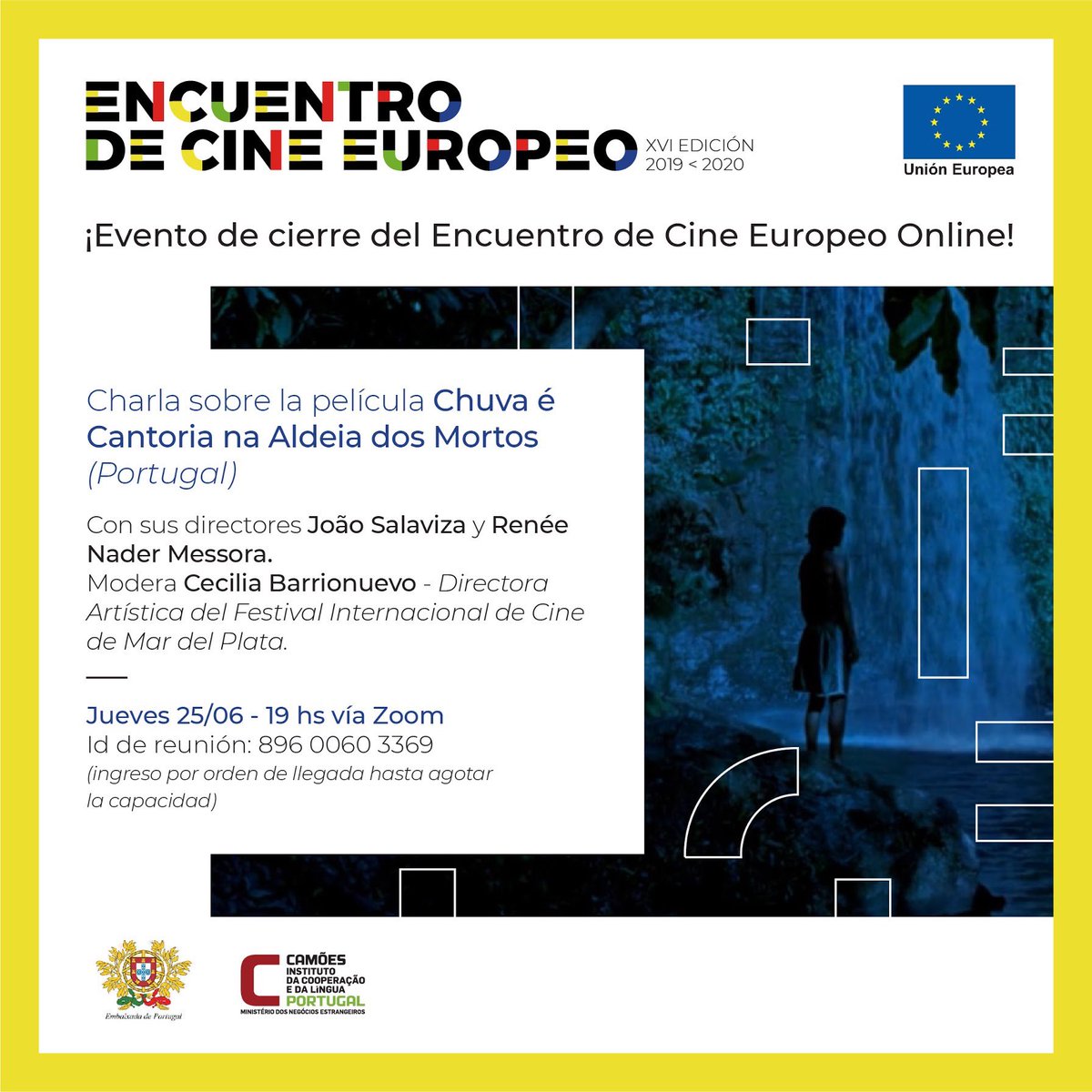 Última charla de la XVI edición del Encuentro de Cine Europeo, el jueves 25 de junio a las 19hs vía Zoom.
#eunic #cineeuropeo