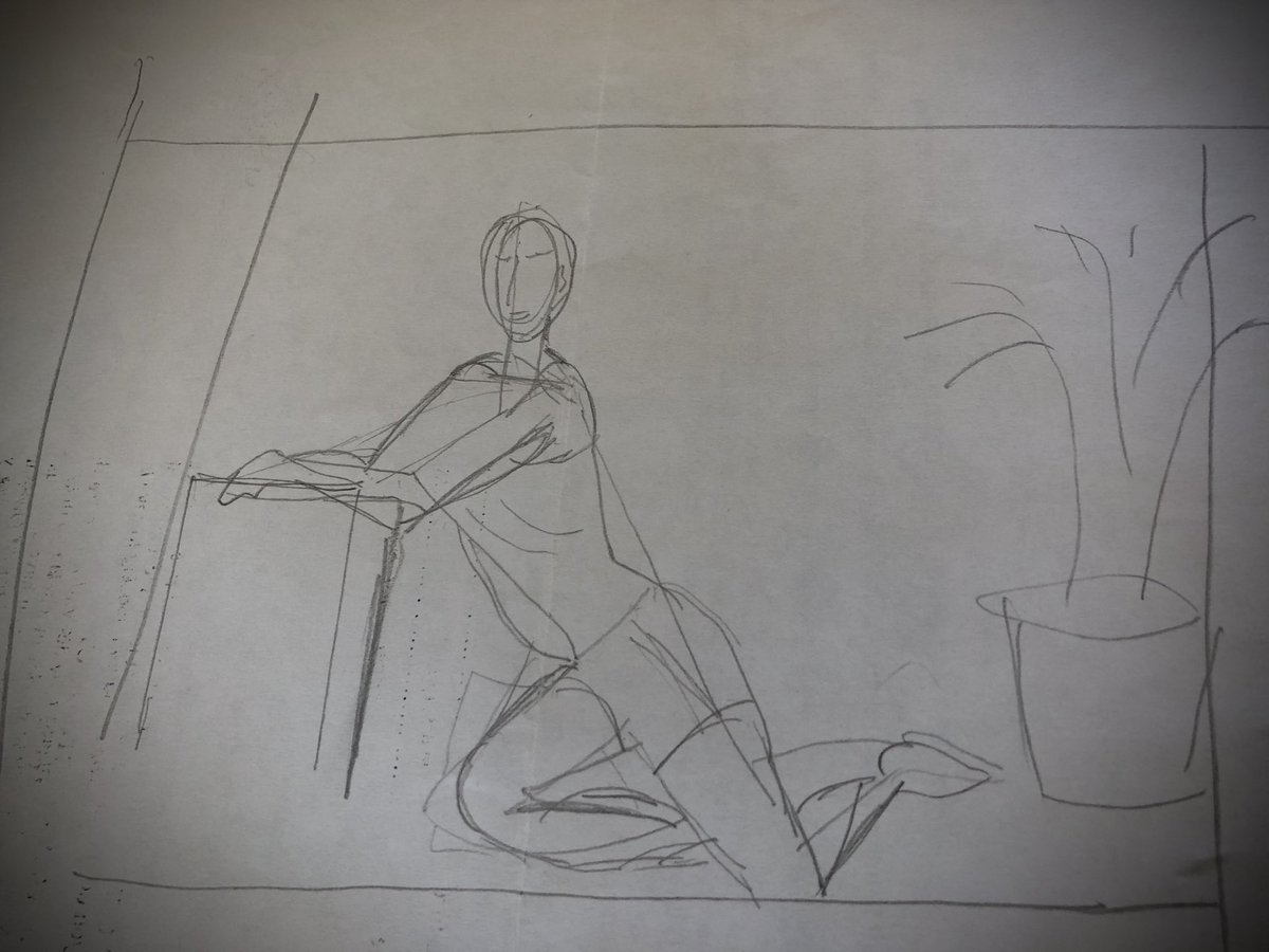 LesleyTrenner's tweet photo. Gosh, my first attempt at life drawing since A-level which was a couple of years ago 🙄. Thanks ⁦@edensilvermyer⁩. Great Zoom class - and #mindful too! https://t.co/TdxvDwmQBK