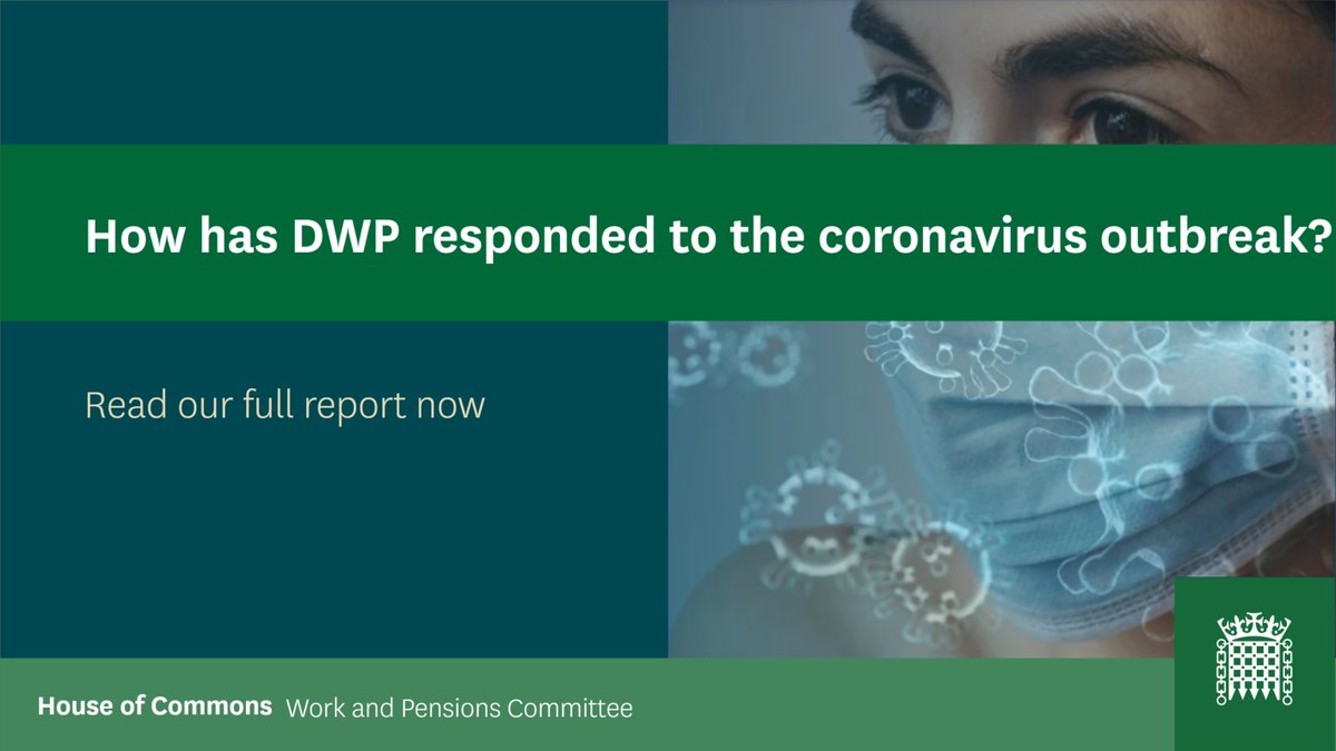 [Thread] Today we published our report on  @DWP's response to the  #coronavirus outbreak.We've been inquiring into coronavirus & the benefits system since March.We published this on what we learned from the public:  https://twitter.com/CommonsWorkPen/status/1254737003662446600Here's what we recommend to  @DWP