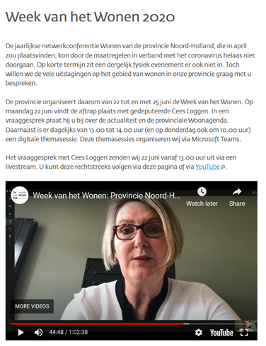Marjon van der Ven spreekt zich tijdens de Week van het Wonen enthousiast uit over de Woningmakers samenwerking in Hoorn youtube.com/embed/h5huZ2zL…
#woningmakers