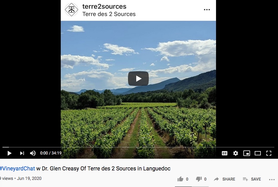 LouiseHurren's tweet photo. How come grapes can make great wine, but peaches or plums can't? Vine expert Dr. Glen Creasy of @Terre2Sources explains this and other fascinating viticulture facts in his #VineyardChat with US sommelier and wine expert @jeffharding @AOCTerrLarzac https://t.co/zoqyHtXsIL https://t.co/xeNelZaSHi