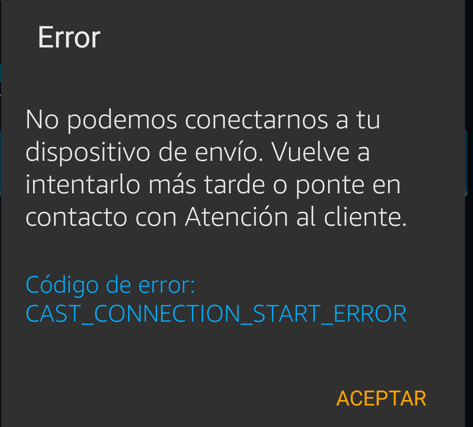 jsierra86's tweet photo. @googlenest Desde el día de ayer el chromecast  no me permite utilizar prime video, el resto de aplicaciones si funcionan ok, no se si es problema de la aplicación? https://t.co/98DfODOuek