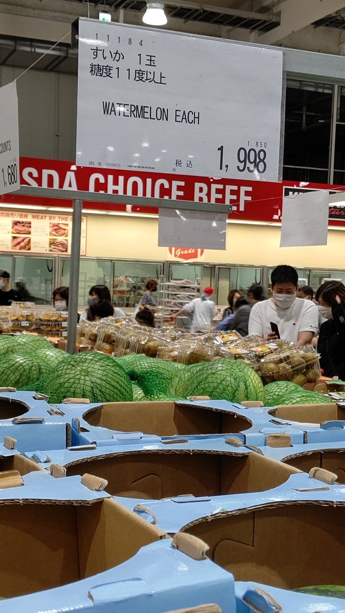 莉桜菜 始めてみた韓国のスイカ 甘くない 種の量が凄い 黒い種から目がでてる もう買わない コストコ新三郷 韓国の スイカ