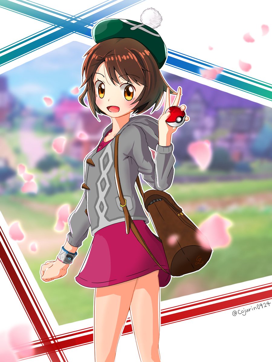 Cojurin ぱすりん على تويتر 鎧の孤島 行ってきます イラスト ポケモン剣盾 ユウリ Pokemonswordshield Gloria