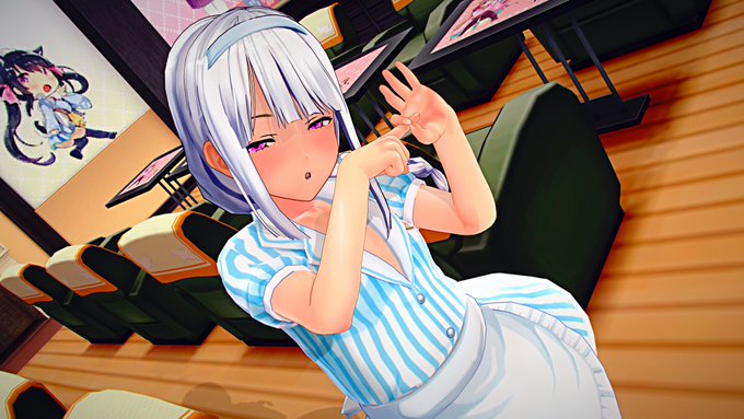 ジェスチャーでバイト後の予定を教えてくれるみつきくん 