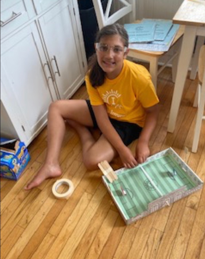 CampInventionOB's tweet photo. #campinvention is off to a great start.  The Champions are busily working on their table top sports games and stadiums. https://t.co/svzF9kzT0k